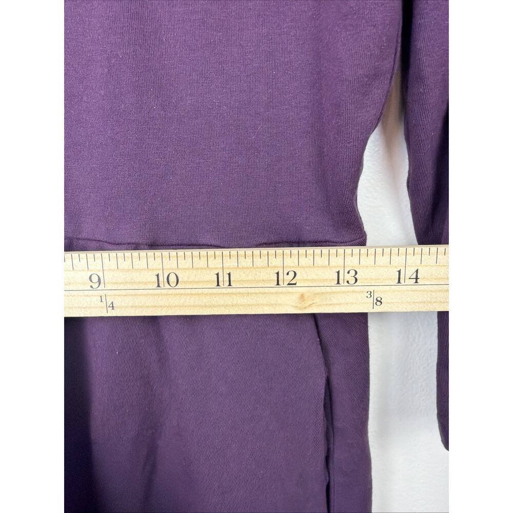 Pact Dress Women S Purple Fit & Flare Midi 3/4 Sleeve Organic Cotton Modest EC - Picture 2 of 6